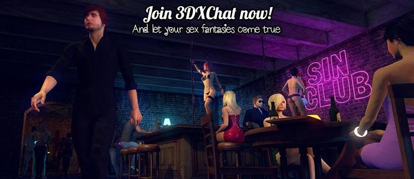 3DXChat V2.6 离线英文破解版 欧美3D模拟动态游戏